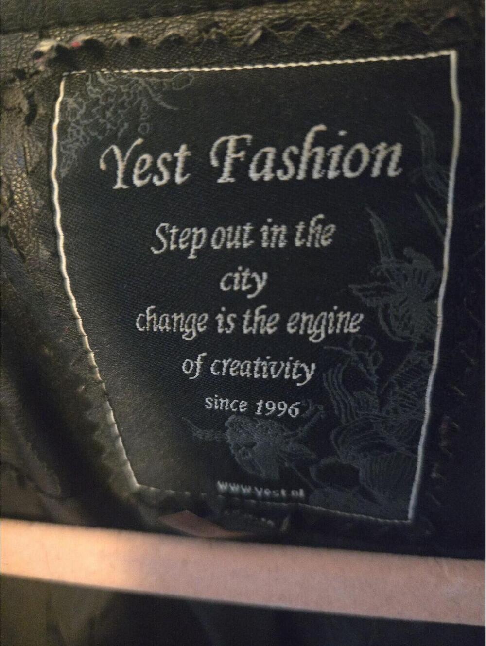 Yest Fashion Faux Leather Quilted Moto Jacket Black - Picture 6 of 6